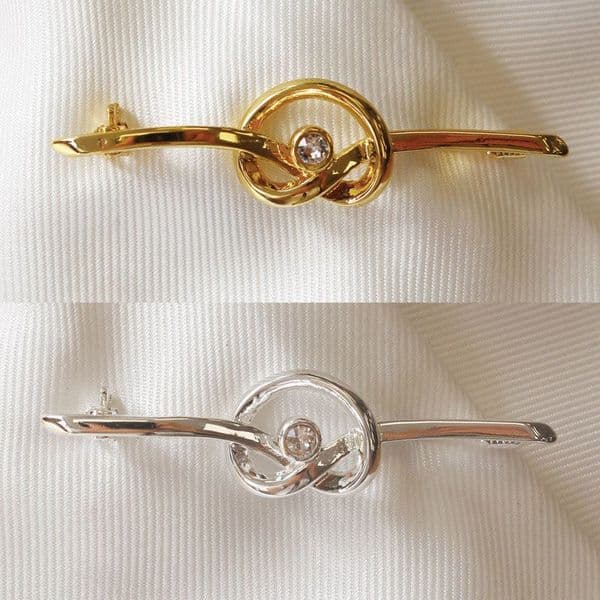 Equetech Twirl Crystal Stock Pin