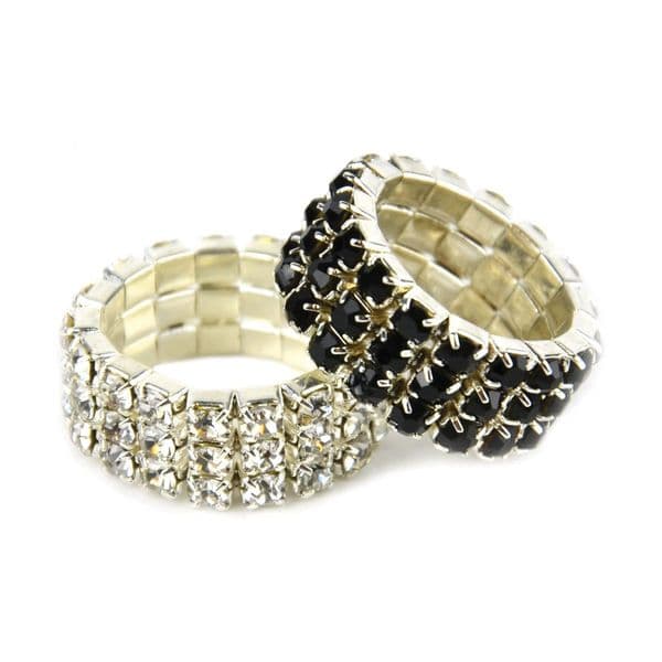 Lincoln Diamante Plaiting Bands