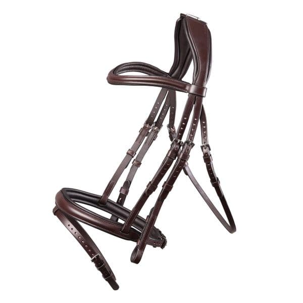 Lusso Padded Raised Flash Bridle