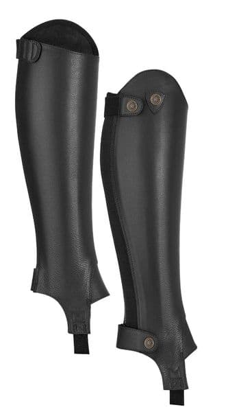 Moretta Leather Gaiters Black