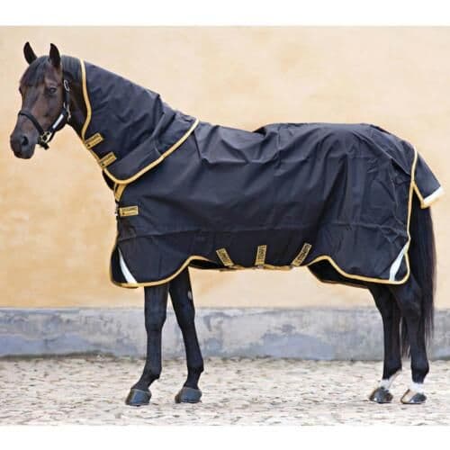 Rambo Supreme 0g Detachable Neck Turnout Rug Black/Gold