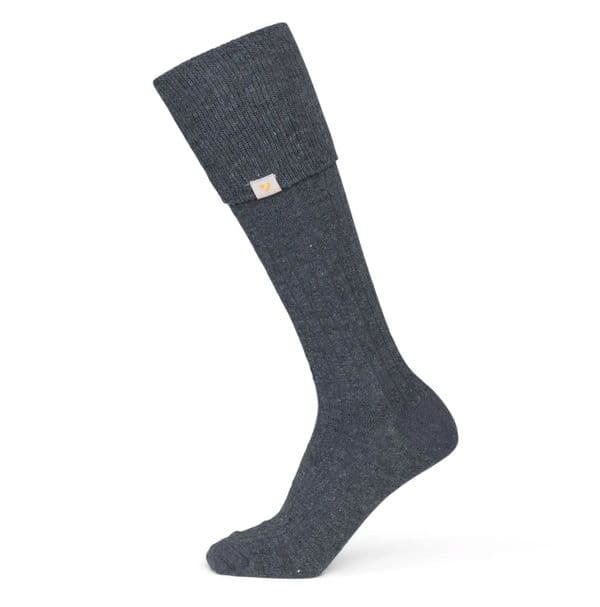 Shires Aubrion Cottonwood Boot Socks - Dark Grey