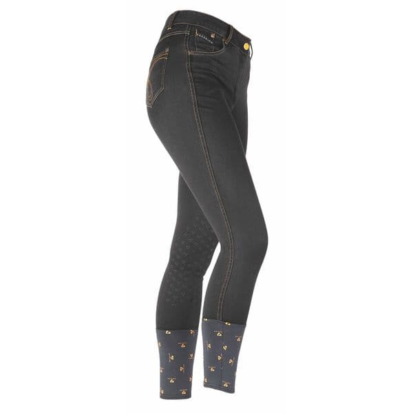 Shires Aubrion Putney Denim Breeches - Black