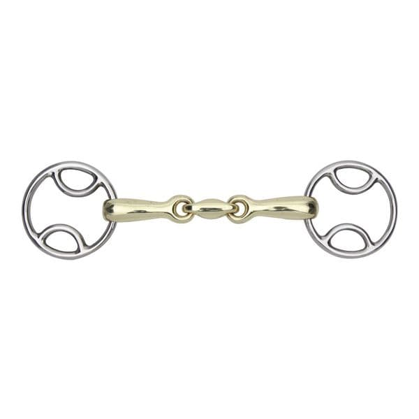 Shires Bevel Bit with Brass Alloy Lozenge Mouth