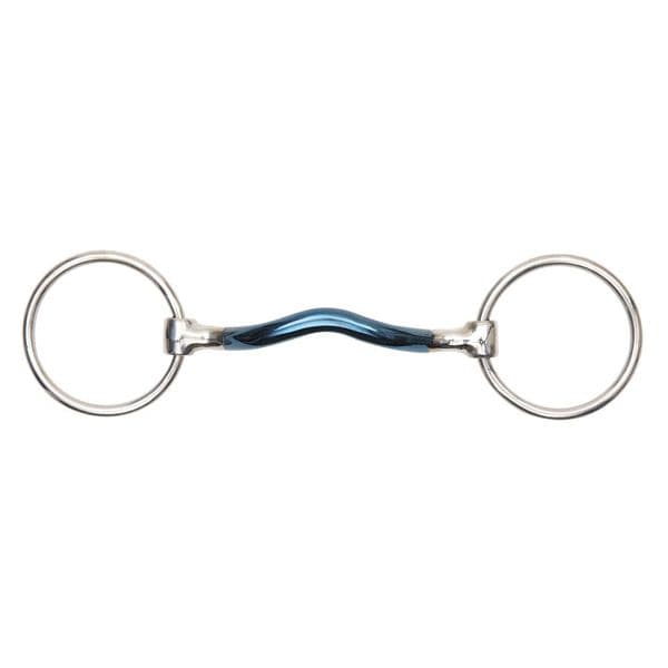 Shires Blue Sweet Iron Loose Ring with Mullen Mouth