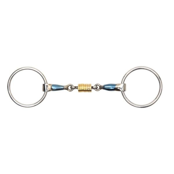 Shires Blue Sweet Iron Loose Ring with Roller Link