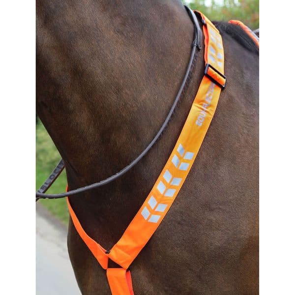 Shires Equi-Flector Breastplate - Orange