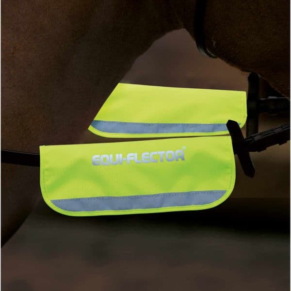 Shires Equi-Flector Bridle Bands - Yellow