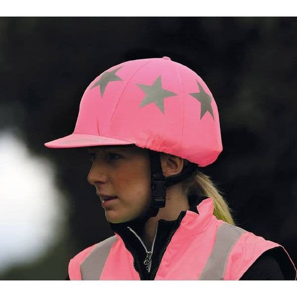 Shires Equi Flector Hat Cover - Pink