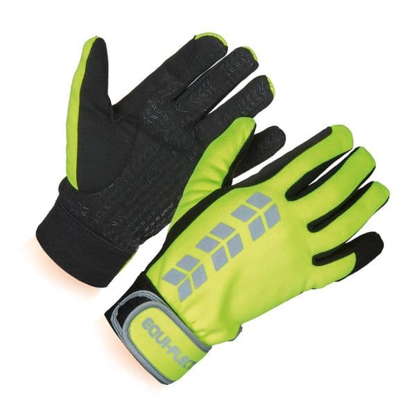 Shires Equi-Flector Riding Gloves - Yellow