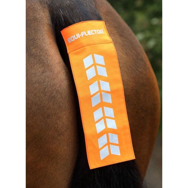 Shires Equi-Flector Tail Strap - Orange