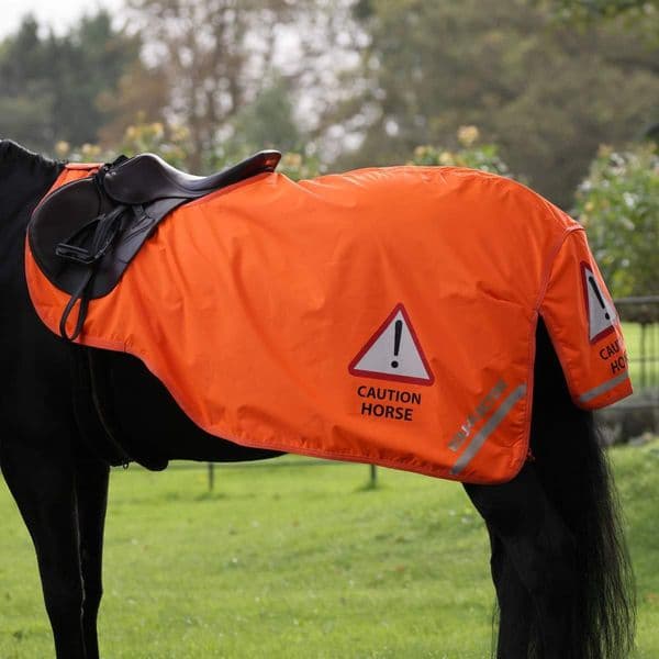 Shires Equi-Flector Waterproof Exercise Sheet - Orange