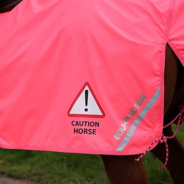 Shires Equi-Flector Waterproof Exercise Sheet - Pink