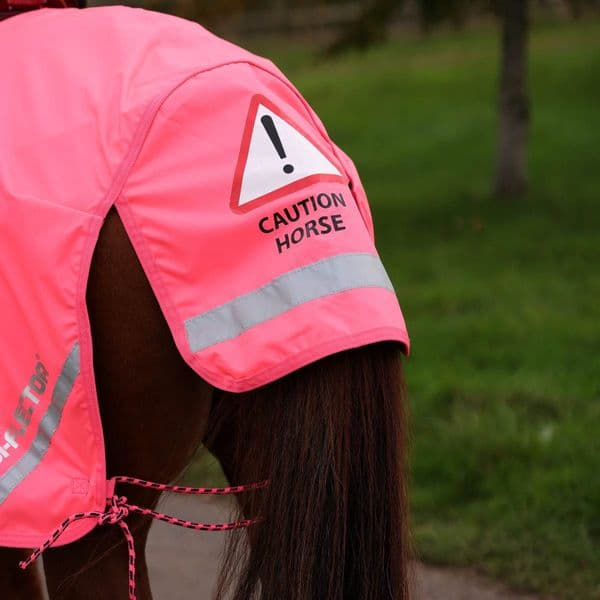 Shires Equi-Flector Waterproof Exercise Sheet - Pink
