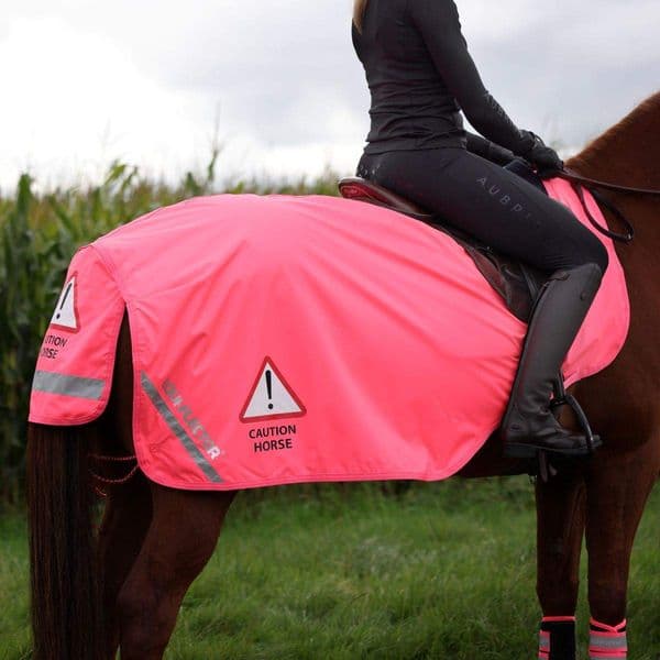 Shires Equi-Flector Waterproof Exercise Sheet - Pink