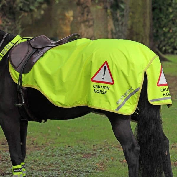 Shires Equi-Flector Waterproof Exercise Sheet - Yellow