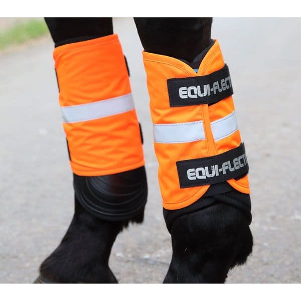Shires Equi-Flector Wraps - Orange