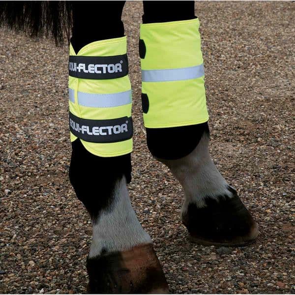 Shires Equi-Flector Wraps - Yellow