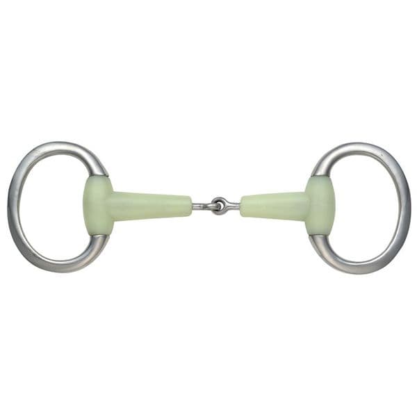 Shires EquiKind Jointed Eggbutt Flat Ring Bit