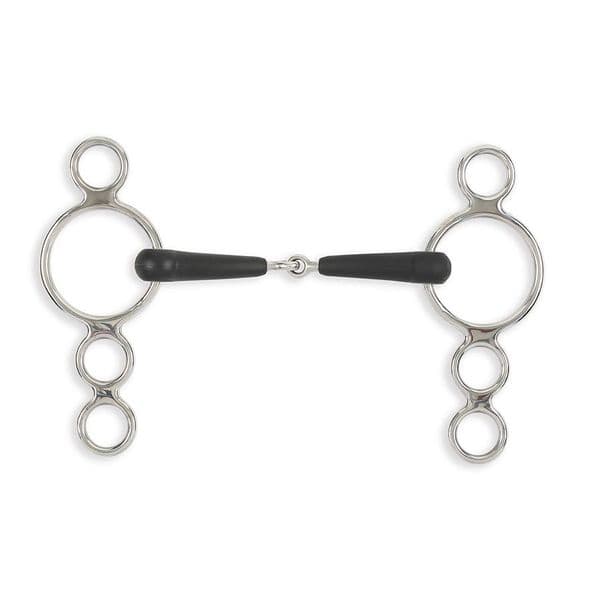 Shires EquiKind+ Three Ring Dutch Gag Jointed Mouth Bit