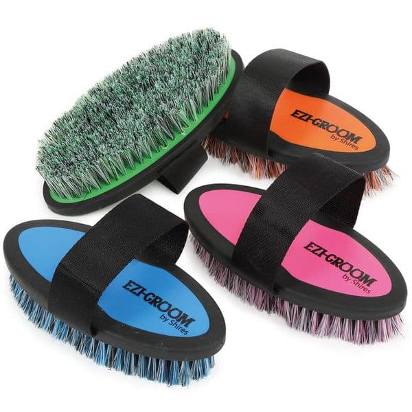 Shires Ezi-Groom Grip Body Brush - Small