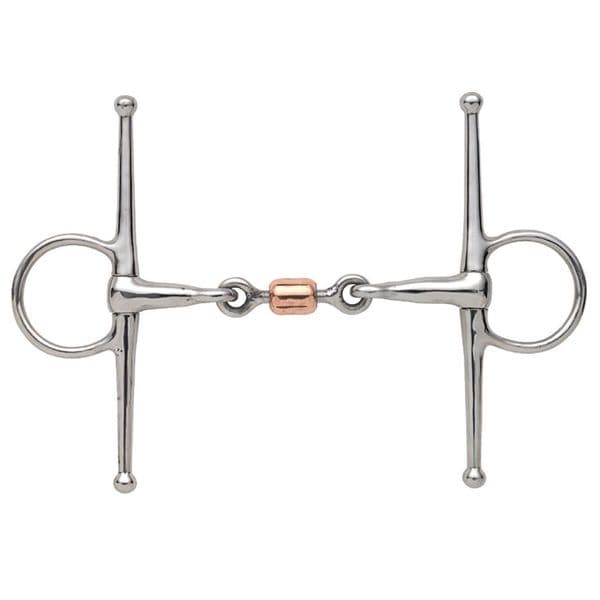 Shires Full Cheek Snaffle with Copper Peanut