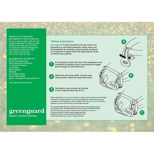 Shires Greenguard Muzzle - Pony