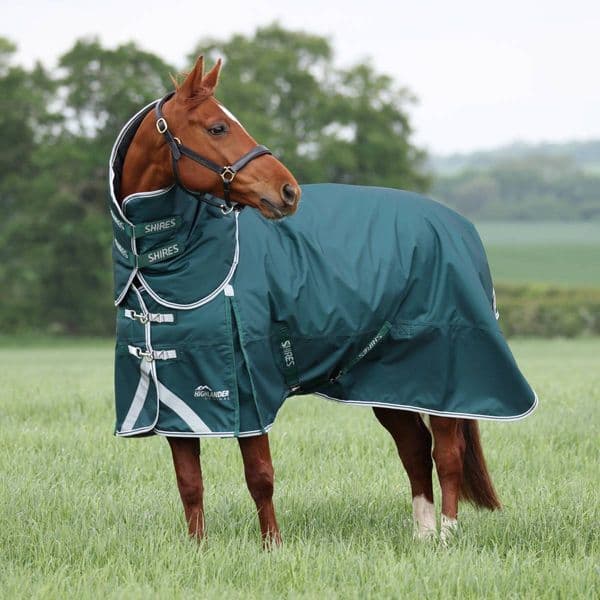 Shires Highlander Original 300 Turnout Rug & Neck Set - Green