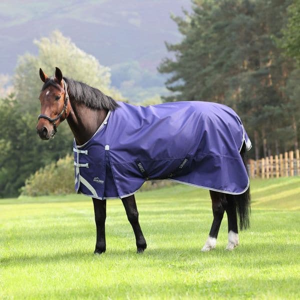 Shires Highlander Original Lite Turnout Rug - Navy