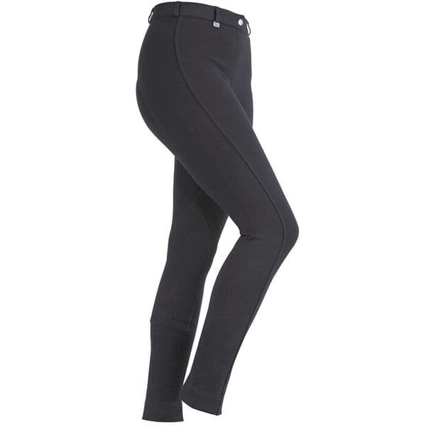 Shires Ladies Saddlehugger Jodhpurs Black