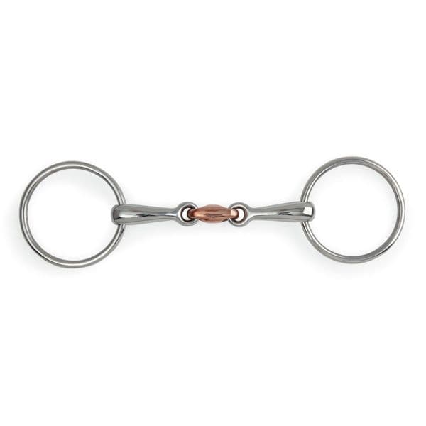Shires Loose Ring Copper Lozenge Snaffle