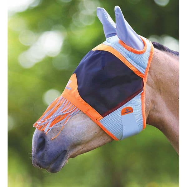 Shires Shires FlyGuard Pro Air Motion Fly Mask with Ears & Fringe
