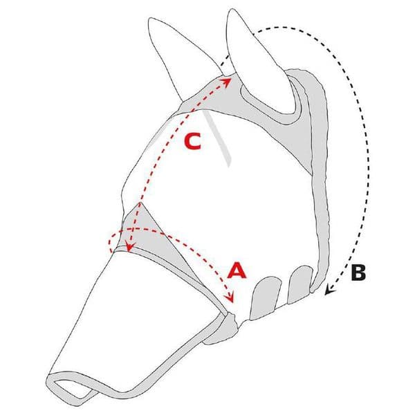 Shires Shires FlyGuard Pro Air Motion Fly Mask with Ears & Nose