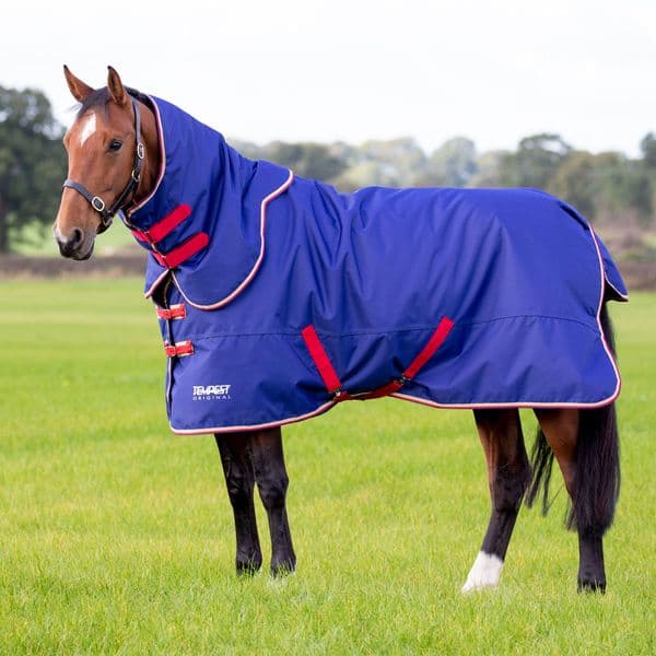 Shires Tempest Original 100 Turnout Rug & Neck Set - Navy Blue