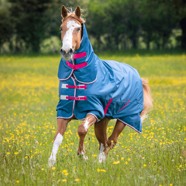 Shires Tempest Original Lite Combo Turnout Rug - Teal