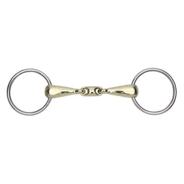 Shires Training Bit with Brass Alloy Lozenge Mouth 18mm