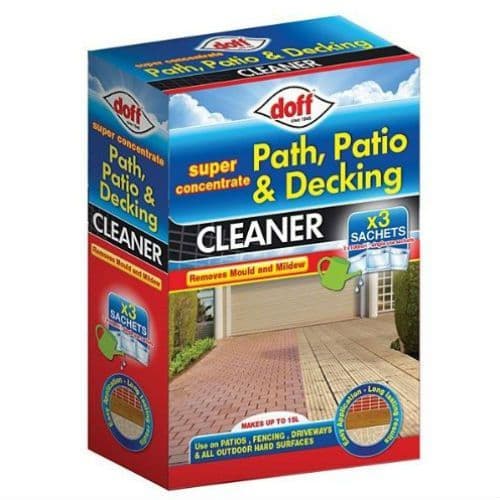 Doff Path Patio & Decking Cleaner 3 x 100ml Concentrate Sachets