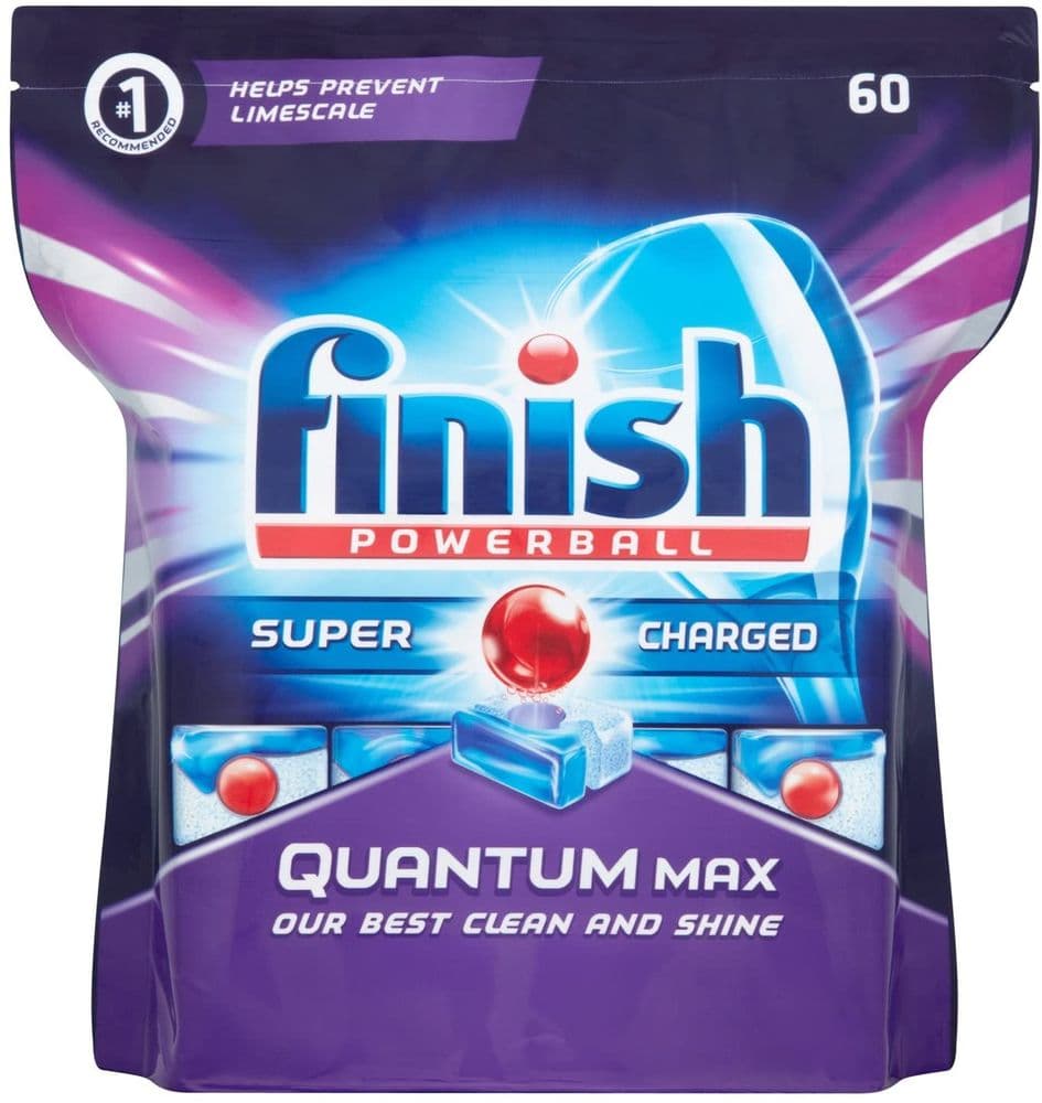 Finish Quantum Max Dishwasher Tablets Lemon Sparkle 1 x 45 45 Tablets