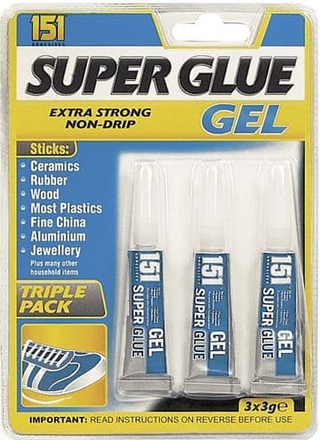 151 Superglue Gel Triple Pack
