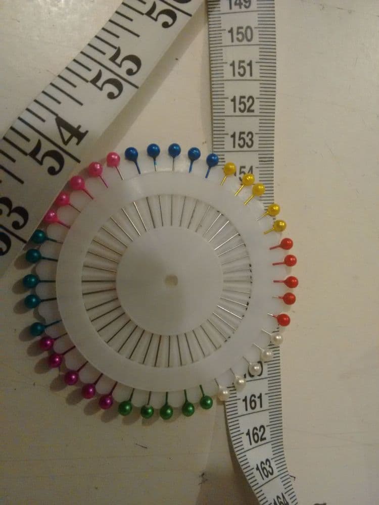 Coloured Headed Pin Wheel