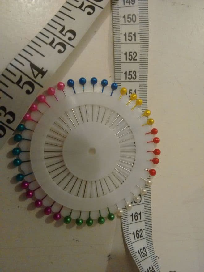 Coloured Headed Pin Wheel