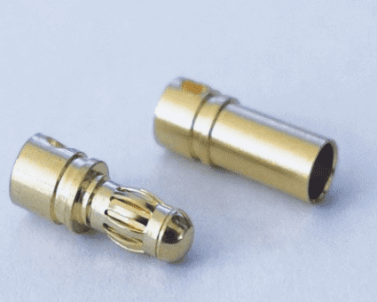 Gold Bullet Connectors (Pair)