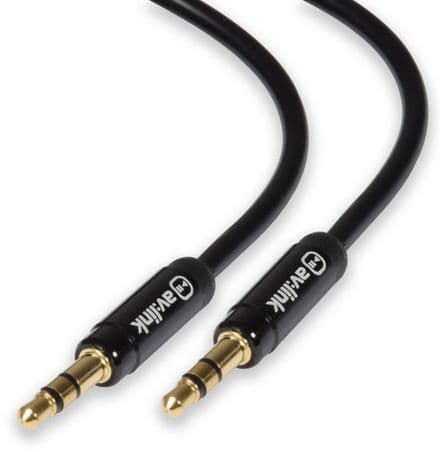 AV:Link Precision 3.5mm Stereo Plug to 3.5mm Stereo Plug Lead 1.5M