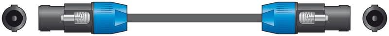 Chord Essential Speaker Leads Speakon to Speakon 6M