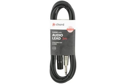 Chord XLRM - 6.3mm Jack Lead 3M