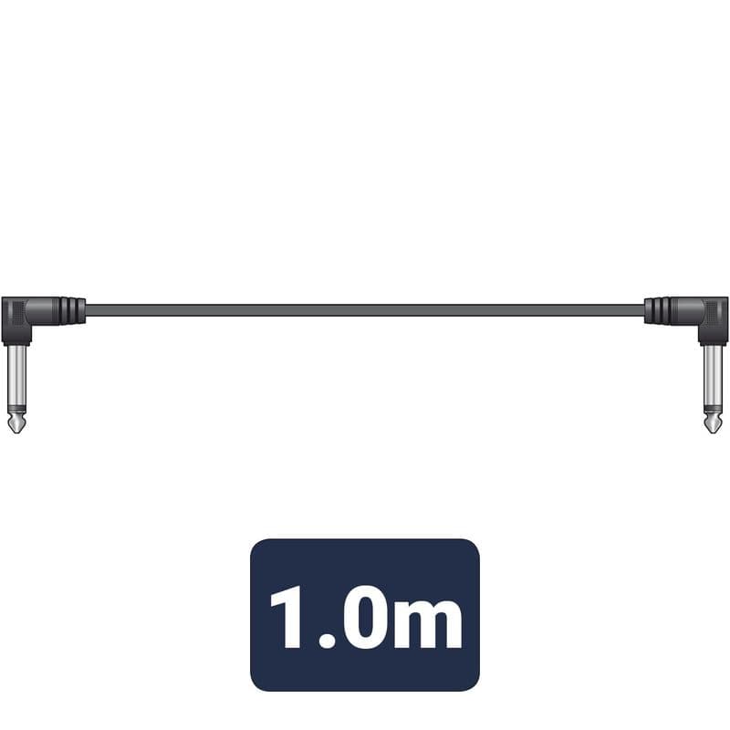 Citronic Classic Audio Patch Lead Sets 6.3mm Mono Jack Plug - 6.3mm Mono Jack Plug 6pcs