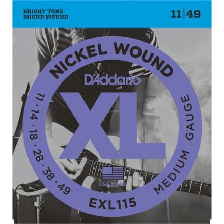 D'addario EXL115 11-49 Electric Guitar Strings