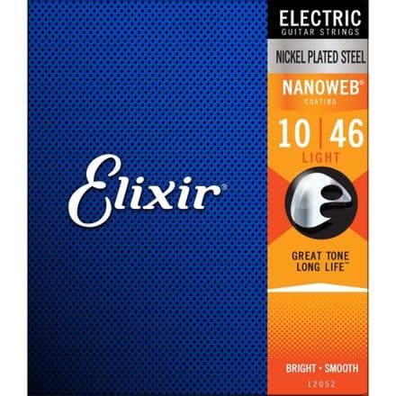 Elixir Nanoweb 10-46 Nickel Electric Guitar Strings