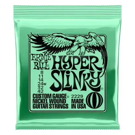 Ernie Ball 2229 Hyper Slinky 8-42 Electric Guitar Strings