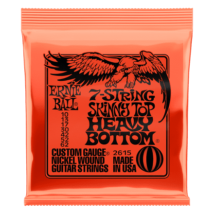 Ernie Ball  7-STRING SKINNY TOP HEAVY BOTTOM SET 10-62